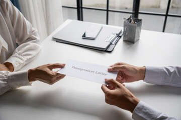 Employees send letter resigning from work