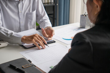 Senior business asian woman mature working in office 60s businesswoman