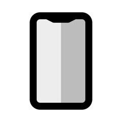 Smartphone, doodle vector illustration, simple concept, isolated on a white background