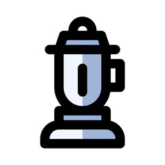 Electric lamp, doodle vector illustration, simple concept, isolated on a white background