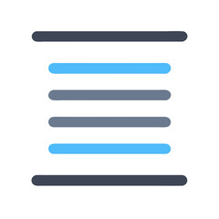 Obraz premium Horizontal list of text lines on a dark background