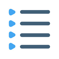 Obraz premium Modern flat vector icon showing a task list menu