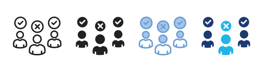 Status icon set multiple style collection