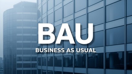 Fototapeta premium Modern Glass Office Building Reflecting City Skylines in Blue Tones for Business Commercial Use