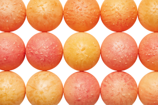 Rows of colorful easter eggs with textured surfaces arranged in a grid pattern