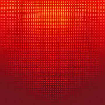 warm red to orange halftone dot gradient with bright yellow highlight, energetic vibrant abstract background