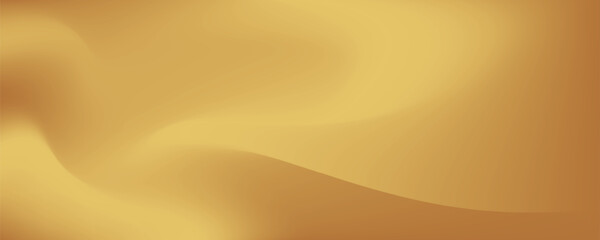 Gold abstract blurred gradient background. Vector illustration.