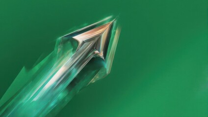 Abstract Arrow Moving Forward with Speed and Motion Blur.