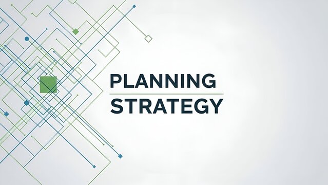 Business Planning Strategy Concept with Digital Circuit Design and Modern Layout