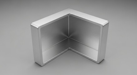 Metal Corner Bracket Silver Industrial L-shaped Fastener for Construction and Furniture