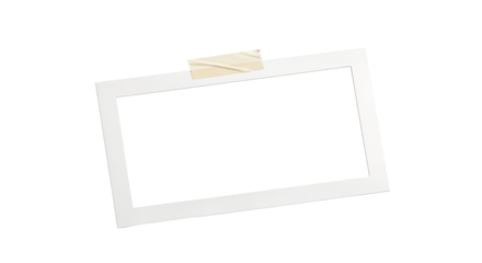 Photo frame for image compositing with photos taped in place