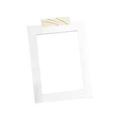Photo frame for image compositing with photos taped in place