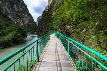 Balagezong Grand Canyon Park in Yunnan province, China