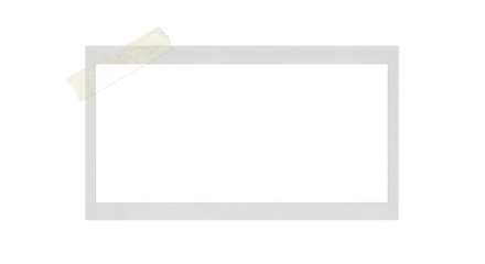 Photo frame for image compositing with photos taped in place