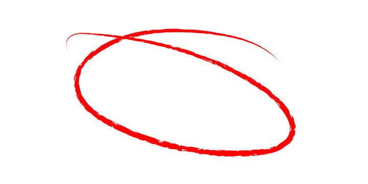 hand drawing different circles isolated on the transparent background, Handwritten red circle. For marking text, numbers, marker pen, pencil, logo, hand-drawn doodle grunge circle highlights	
