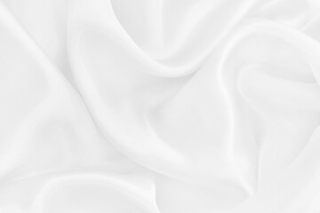 White fabric texture for background and design, beautiful pattern of silk or linen.