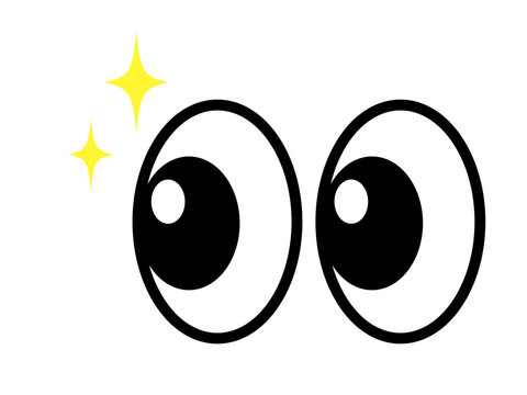 キラキラした目玉のマーク（注目アイコン）