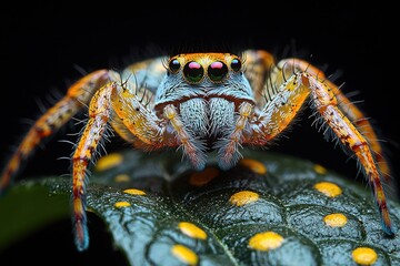 Macro Photograph of a Spider in High Detail