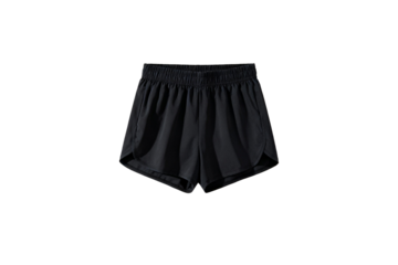 Black Lightweight Athletic Running Shorts for Men