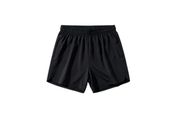 Black Lightweight Athletic Running Shorts for Men