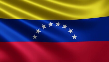 flag of venezuela waving in the wind