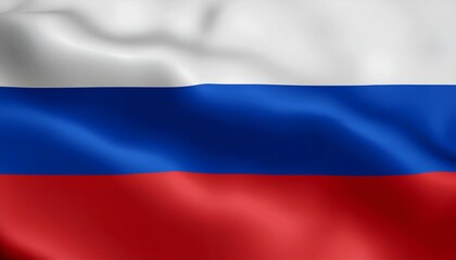 Fototapeta premium russian flag waving in wind
