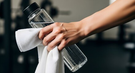 Refreshing Water Break After Workout