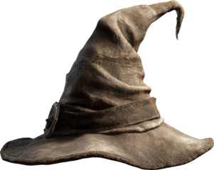 Weathered Wizard's Hat: A Symbol of Timeless Magic and Enchantment