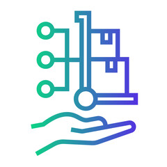 procurement Line Gradient Icon