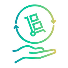 procurement Line Gradient Icon