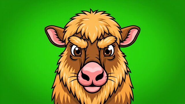 Cartoon Alpaca Expressing Various Emotions