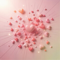 WebPink Valetine's day Digital Beckground