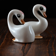 Figurine of a white goose