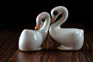 Figurine of a white goose