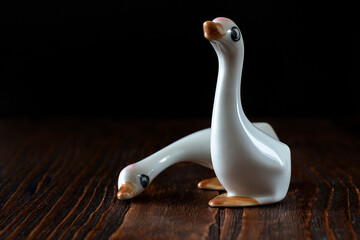 Figurine of a white goose