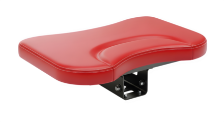 Red seat isolated on transparent background, a comfortable and stylish addition to any space