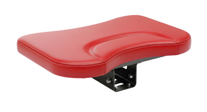 Red seat isolated on transparent background, a comfortable and stylish addition to any space