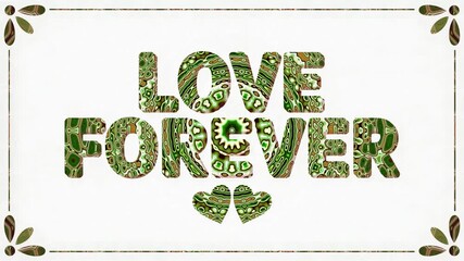 Colorful tunnel video loop showcasing the theme of love in a seamless and visually engaging manner, perfect for screensaver use and background display