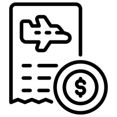 flight bill icon