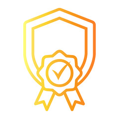 quality control Line Gradient Icon