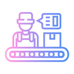 quality control Line Gradient Icon