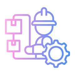 quality control Line Gradient Icon