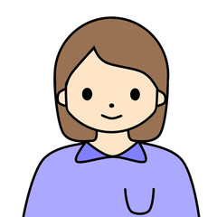 사람, 여자, 프로필, 로고, 명함, 기분, 기쁜