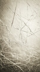 Obraz premium An abstract image featuring intricate, scratched lines on a light surface, creating a textured, layered appearance.