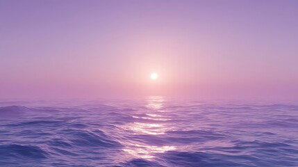 Beautiful ocean sea sunset sunrise with pink and purple sky nature landscape background wallpaper photography