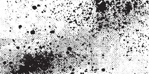 Dirty or dust film grain speck grit grunge overlay on white background grain noise Speckle grain dot white paper noise texture with distress effect vector illustration pattern