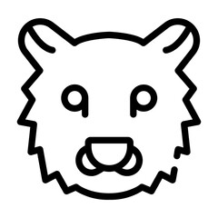 vest jeans Line Icon