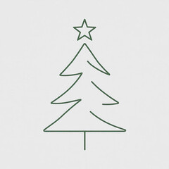 Obraz premium christmas tree made of paper
