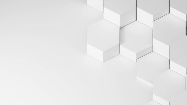 Copy space Seamless Looping Animation of abstract motion Background. 3d rendering
