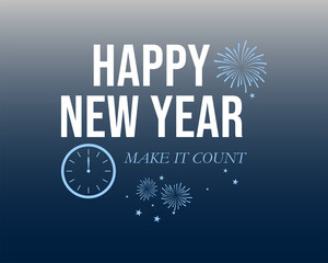 happy new year make it count celebration